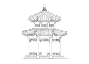 重檐八角亭